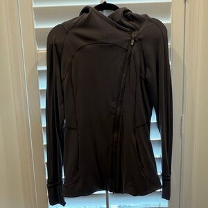 Lululemon hooded asymmetrical zip jacket